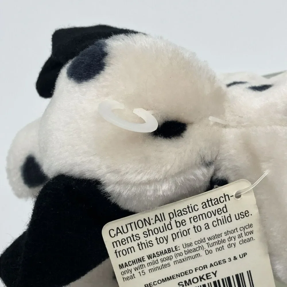 24K Beanie Boppers Smokey the Dog 1997‎ Plush Stuffed Animal Toy Brand New
